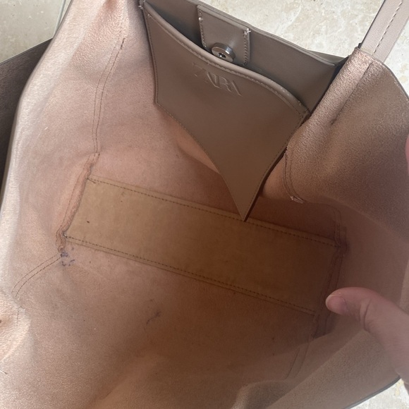 Zara Shoulder Bag -  Soft Faux Leather - Picture 9 of 13